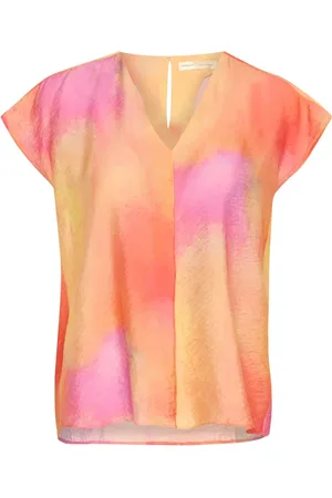 INWEAR Top, Dame, Flerfarvet, XS, Abstract Print Top Bluse Sky Lights