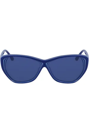 Karl Lagerfeld Tilbehør, Dame, Blå, ONE SIZE, Uld, Cat-Eye Solbriller