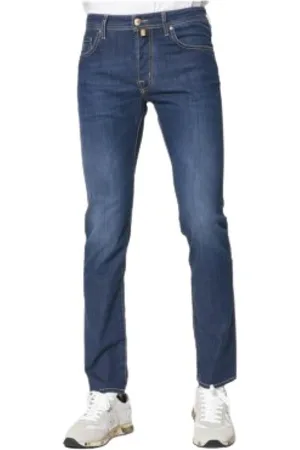 Jacob Cohen Jeans, Herre, Blå, W31, Straight Jeans