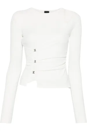 Pinko Bluser & Skjorter, Dame, Hvid, L, Polyester, Lassen T-Shirt