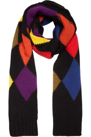 La DoubleJ Tilbehør, Dame, , ONE SIZE, Polyester, Luksuriøst Argyle Halstørklæde