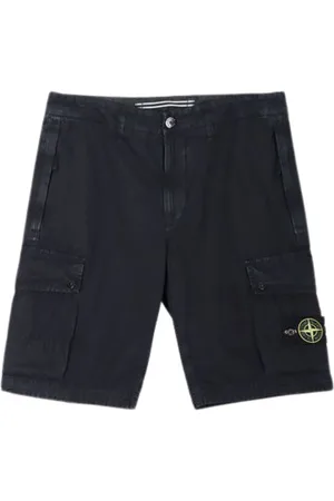 Stone Island Shorts, Herre, Blå, W34, Bomuld, Bermuda Slim Shorts