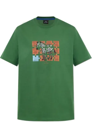 Paul Smith Top, Herre, Grøn, S, Bomuld, Printed T-shirt