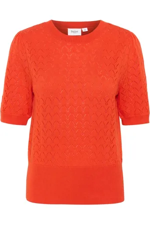 Saint Tropez Strik, Dame, , S, Puff Pullover Strik Sweater