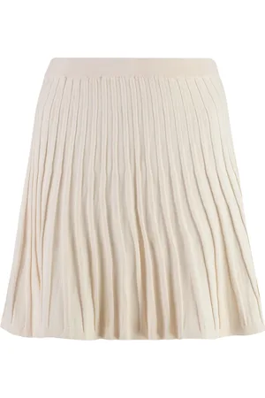 YVES SALOMON Nederdel, Dame, , XS, Uld, Strikket Mini Nederdel med Elastisk Talje