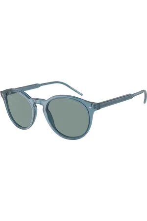Giorgio Armani Tilbehør, Herre, Blå, 52 MM, Uld, Stilfulde solbriller Ar8211 i rød