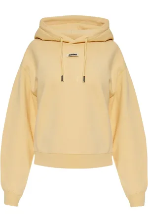 Jacquemus Sweathshirts & Hoodies, Dame, Gul, M, Uld, Gul sweater for et stilfuldt look