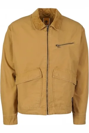 Timberland Jakke, Herre, Brun, XL, Bomuld, Fløjl Krave Herre Jakke