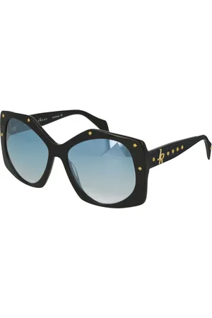 John Richmond Tilbehør, Dame, Sort, ONE SIZE, Denim, Limited Edition Pentagonal Solbriller