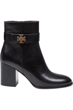 Tory Burch Sko, Dame, Sort, 40 1/2 EU, Læder, Sort læder ankelstøvle med spænde