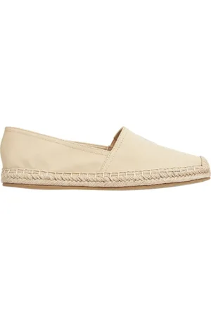 Tommy Hilfiger Sko, Dame, , 36 EU, Bomuld, Broderede flade espadriller, Harvest Wheat