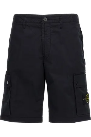 Stone Island Shorts, Herre, Blå, W32, Uld, Bermuda Slim Shorts