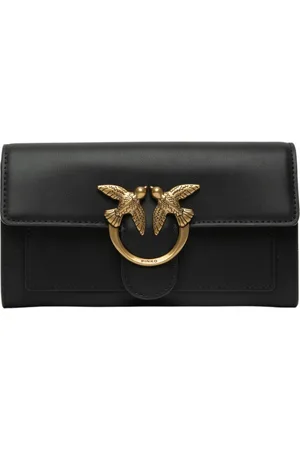 Pinko Tilbehør, Dame, Sort, ONE SIZE, Læder, Love Bag Wallet