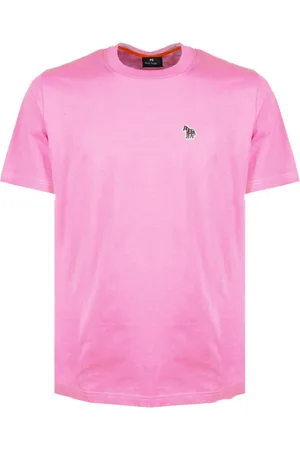 Paul Smith Top, Herre, Lyserød, 2XL, Bomuld, Zebra Logo T-shirt