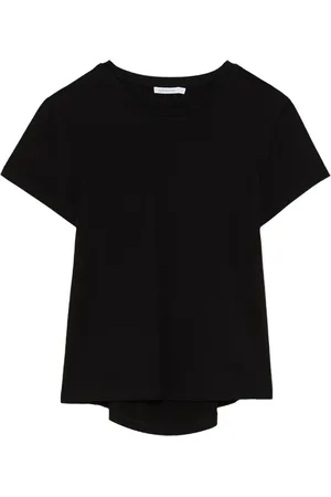 Patrizia Pepe Top, Dame, Sort, M, Bomuld, T-shirt med åben ryg