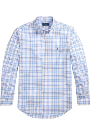 Ralph Lauren Skjorte, Herre, Blå, M, Uld, Stilfulde Skjorter Kollektion