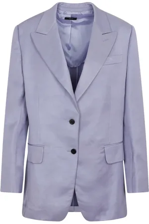 Tom Ford Jakke, Dame, Lilla, S, Soft Fluid Twill Boyfriend Jakke
