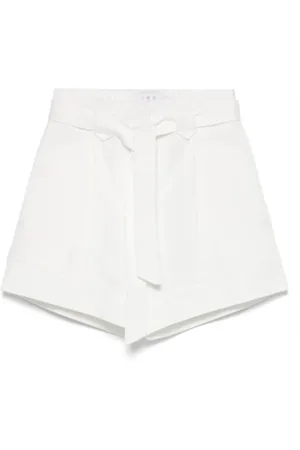 IRO Shorts, Dame, Hvid, M, Bomuld, Hvide Shorts med Skjult Lukning