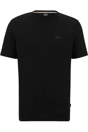 HUGO BOSS Top, Herre, Sort, 2XL, Ubesværet Elegance Kortærmet T-shirt