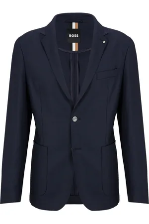 HUGO BOSS Jakke, Herre, Blå, 2XL, Uld, C Hanry 224 Jakke