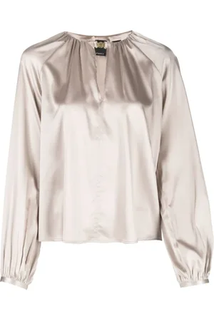 Pinko Bluser & Skjorter, Dame, , XS, Satin, Satin Langærmet Bluse