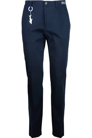 Paul & Shark Bukser, Herre, Blå, 5XL, Bomuld, Blå Sweater Chino Fit Regular Zip