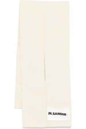 Jil Sander Tilbehør, unisex, Hvid, ONE SIZE, Uld, Stilfuldt tørklæde til alle lejligheder
