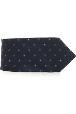 Kiton Tilbehør, Herre, Blå, ONE SIZE, Luksuriøst silkeslips