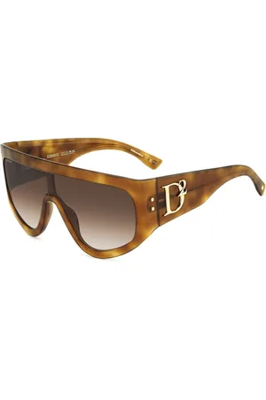Dsquared2 Tilbehør, Dame, Brun, ONE SIZE, Uld, Stilfulde solbriller i brun gradient