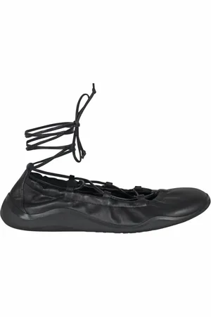 vic matiè Sko, Dame, Sort, 38 EU, Læder, Læder Ballerina Flats med Ankelbånd