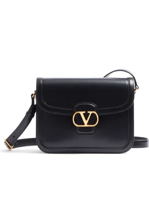 VALENTINO GARAVANI Taske, Herre, Sort, ONE SIZE, Uld, Foldbar skuldertaske med magnetlukning