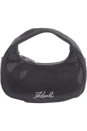 Karl Lagerfeld Taske, Dame, Sort, ONE SIZE, Læder, Aftenunderskrift Lille Hobo