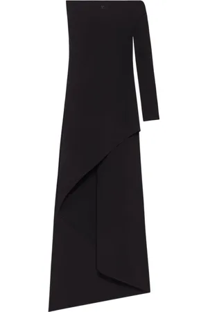 Courrèges Kjole, Dame, Sort, S, Sort Asymmetrisk Ærmekjole