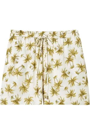 Twin-Set Shorts, Dame, Flerfarvet, M, Uld, Hvide Elastiske Snørebåndsshorts