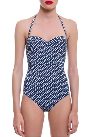 Tory Burch Badetøj, Dame, Sort, XS, Polyester, Chevron Balconnet Badedragt