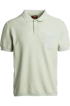 Parajumpers Top, Herre, Grøn, XL, Bomuld, Bomuld Strikket Polo Skjorte