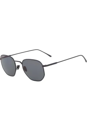 Lacoste Tilbehør, unisex, Blå, ONE SIZE, Blå Metal Solbriller med Grå Linser