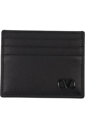 VALENTINO GARAVANI Tilbehør, Herre, Sort, ONE SIZE, Læder, VLogo Kortholder