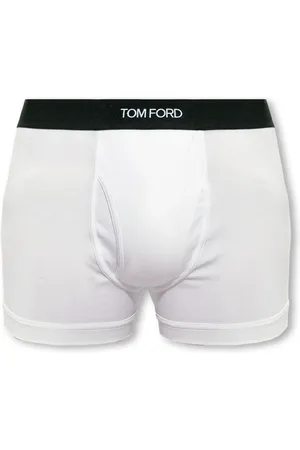 Tom Ford Undertøj, Herre, Hvid, L, Bomuld, Boxers med logo
