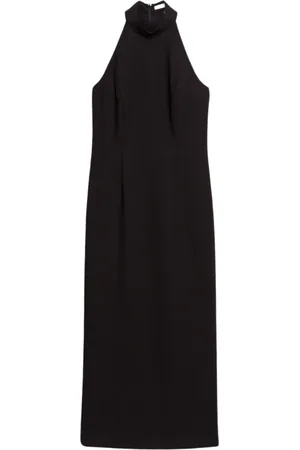 Ivy & Oak Kjole, Dame, Sort, L, Ankel-lang Neckholder Aftenkjole