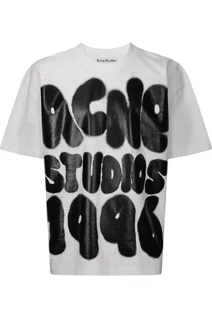 Acne Studios Top, Herre, Flerfarvet, M, Oversized Front Print T-Shirt