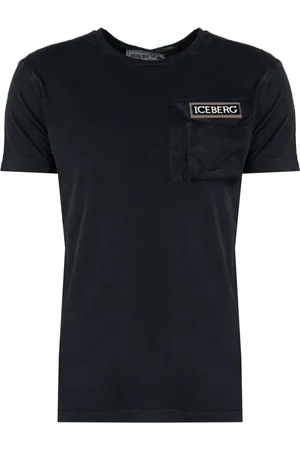 Iceberg Top, Herre, Sort, XL, Bomuld, Klassisk T-shirt med rund hals