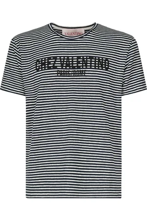 VALENTINO GARAVANI Top, Herre, Blå, M, Bomuld, Chez Valentino T-shirt
