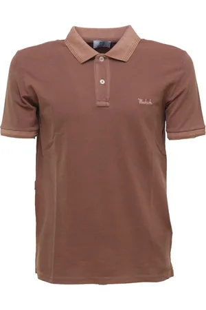 Woolrich Top, Herre, Brun, M, Bomuld, Stretch Cotton Polo Shirt - Mackinack