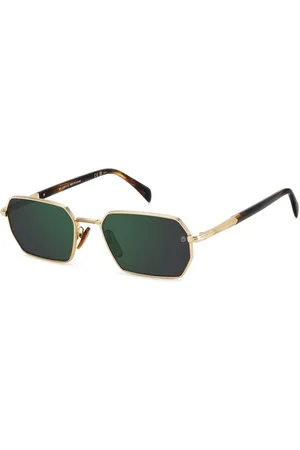 DB EYEWEAR BY DAVID BECKHAM Tilbehør, Herre, Gul, 55 MM, Uld, Vintage solbriller Timeless Icon Collection