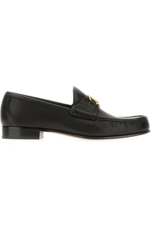 VALENTINO GARAVANI Sko, Herre, Sort, 42 1/2 EU, Uld, Stilfulde Loafers