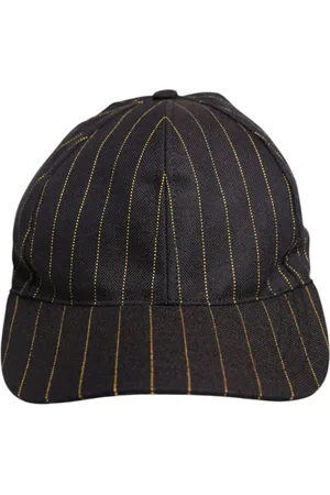Dolce & Gabbana Tilbehør, Herre, Brun, 58 CM, Bomuld, Stribet Bomulds Baseballkasket