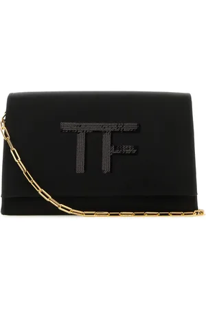 Tom Ford Taske, Dame, Sort, ONE SIZE, Uld, Stilfuld skuldertaske