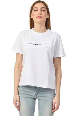 Patrizia Pepe Top, Dame, Hvid, S, Bomuld, Cotton Jersey T-Shirt