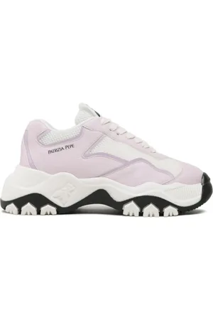 Patrizia Pepe Sko, Dame, Flerfarvet, 41 EU, Læder, Lace-Up Sneakers